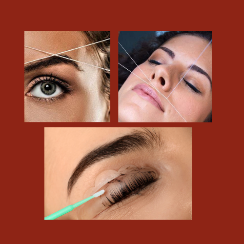 Full Face Threading + Lash Tinting